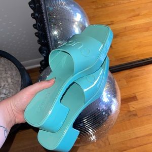 Designer shoes blue size 8 NEVER WORN